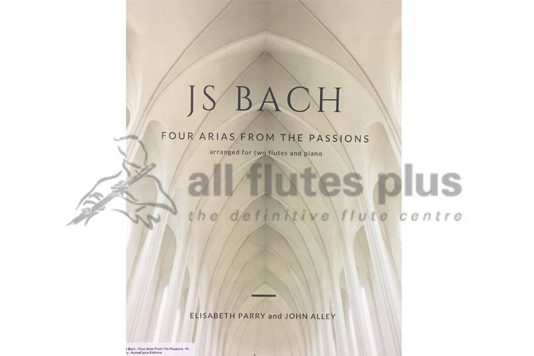 JS Bach Four Arias From The Passions-Two Flutes and Piano