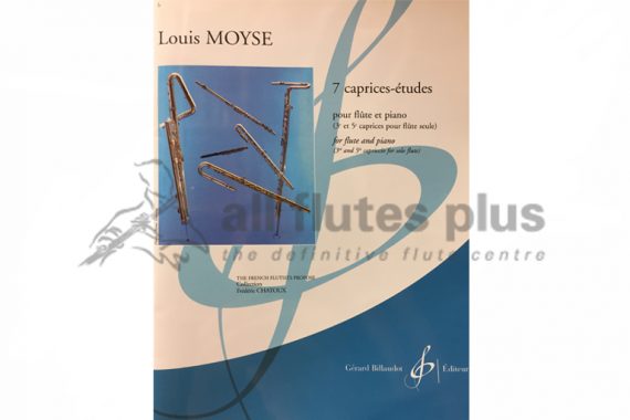 Louis Moyse 7 Caprices-Etudes-Flute and Piano-Billaudot