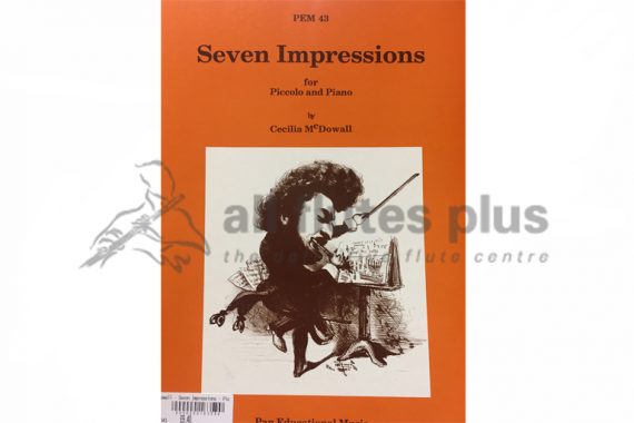 Mcdowall Seven Impressions-Piccolo and Piano-Pan Educational Music