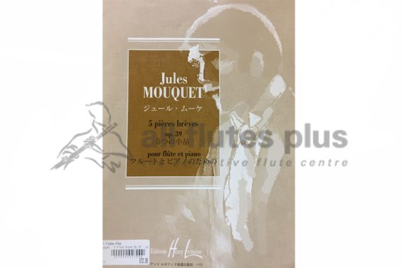 Mouquet 5 Pieces Breves Op 39 for Flute and Piano