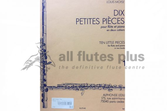 Moyse Ten Little Pieces Volume 1-Flute and Piano-Leduc