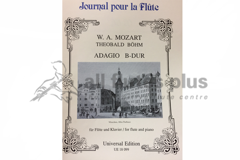 Mozart Adagio in Bb Flat Major for Flute and Piano
