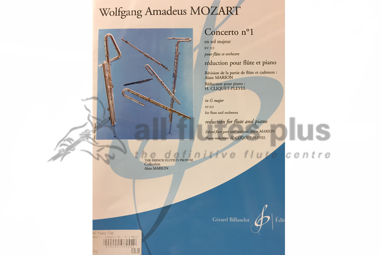 Mozart Concerto No 1 in G Major KV313-Flute & Piano-Billaudot