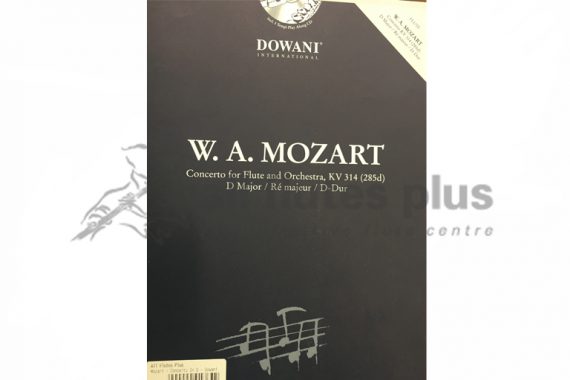 Mozart Concerto in D Major KV 314-Flute with Play-Along CD-Dowani