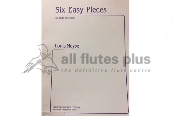 Six Easy Pieces by Louis Moyse-Flute and Piano