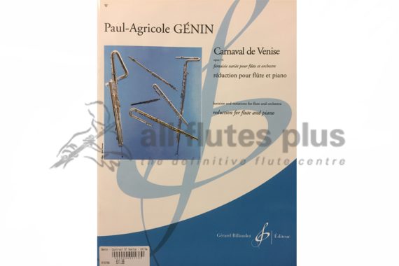 Genin Carnival of Venice Opus 14 for Flute and Piano