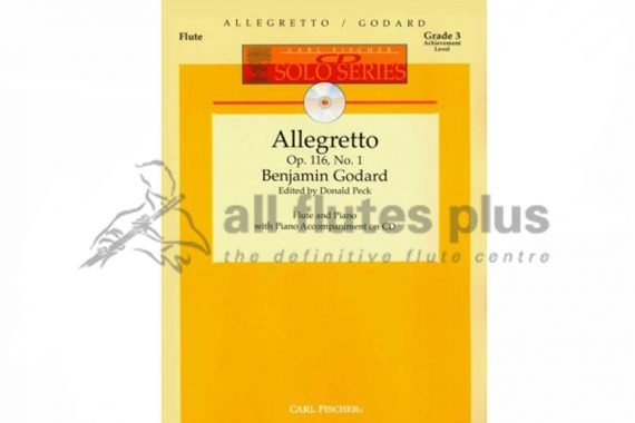 Godard Allegretto Op 116 No 1-Flute and Piano with CD-Carl Fischer