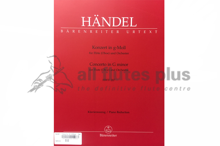 Handel Concerto in G Minor for Flute and Piano
