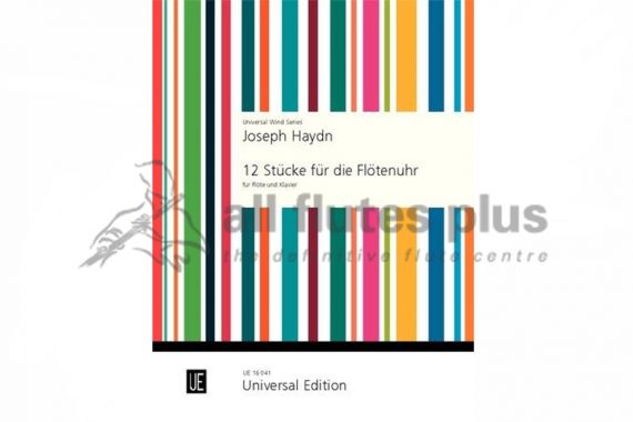 Haydn 12 Pieces for the Musical Clock-Flute and Piano-Universal Edition