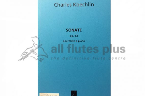 Koechlin Sonata Op 52-Flute and Piano-Salabert
