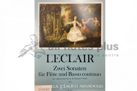 Leclair Two Sonatas-Flute and Basso Continuo-AmadeusLeclair Two Sonatas-Flute and Basso Continuo-Amadeus