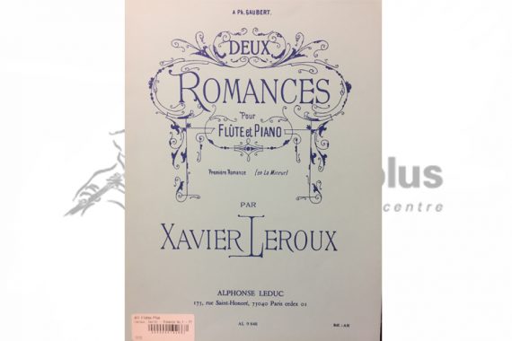 Leroux Deux Romances-Flute and Piano-Leduc