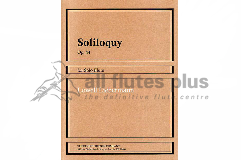 Liebermann Soliloquy Op 44 for Solo Flute