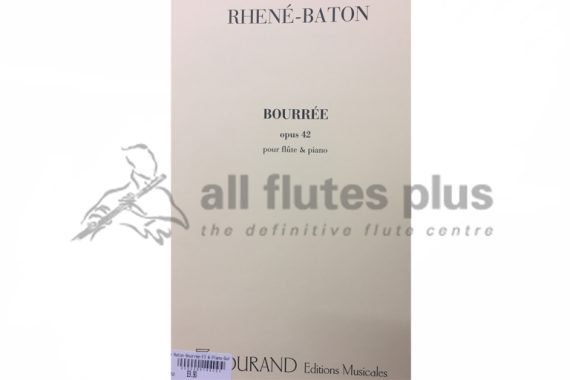 Rhene-Baton Bourree Opus 42 for Flute and Piano