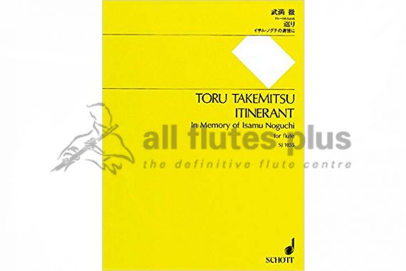 Takemitsu Itinerant-Solo Flute-Schott