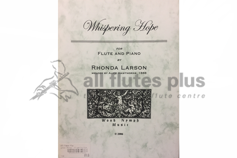 Whispering Hope for Flute and Piano by Rhonda Larson