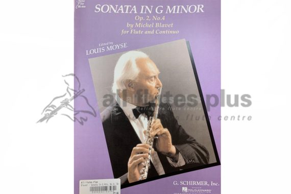 Blavet Sonata in G Minor Op 2 No 4-Schirmer