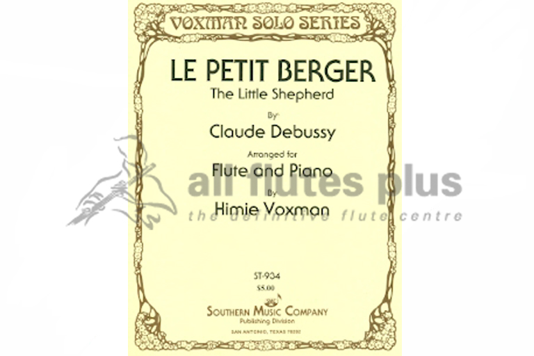 Debussy Le Petit Berger-Flute and Piano