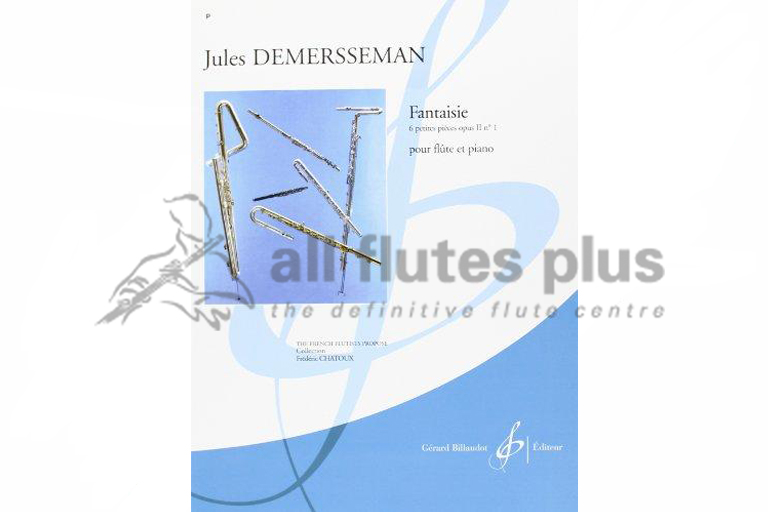 Demersseman Fantaisie-6 petites pieces opus II No 1-Flute and Piano