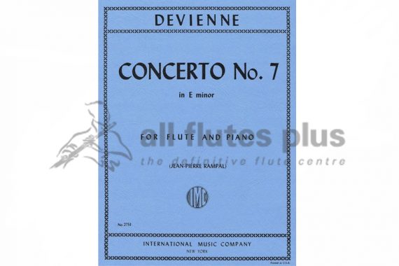 Devienne Concerto No 7 in E Minor-Flute and Piano-IMC