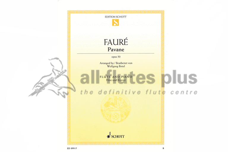 Faure Pavane Opus 50 for Flute and Piano