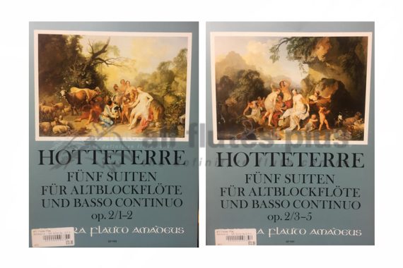 Hotteterre Four Suites Op 2 for Flute and Basso Continuo