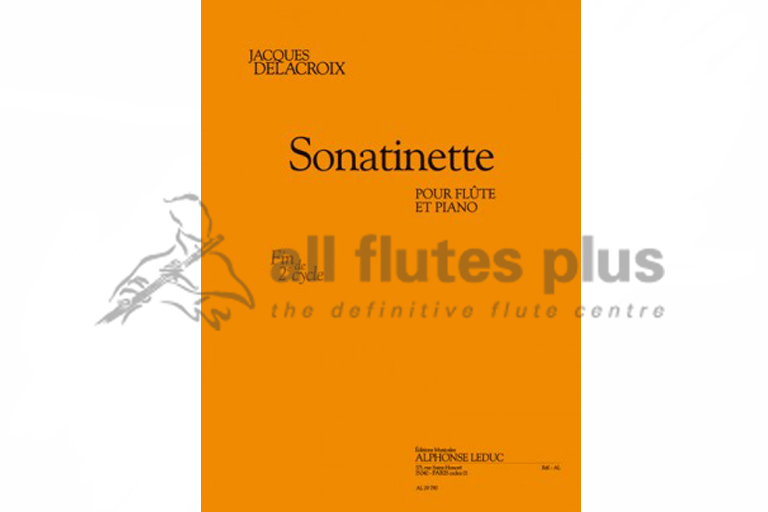 Jacques Delacroix Sonatinette 2nd Cycle for Flute & Piano