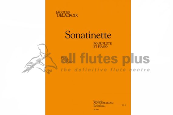 Jacques Delacroix Sonatinette 2nd Cycle for Flute & Piano