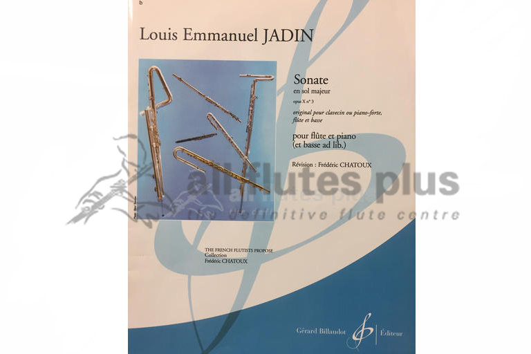 Jadin Sonata in G Major Opus X No 3-Flute and Piano
