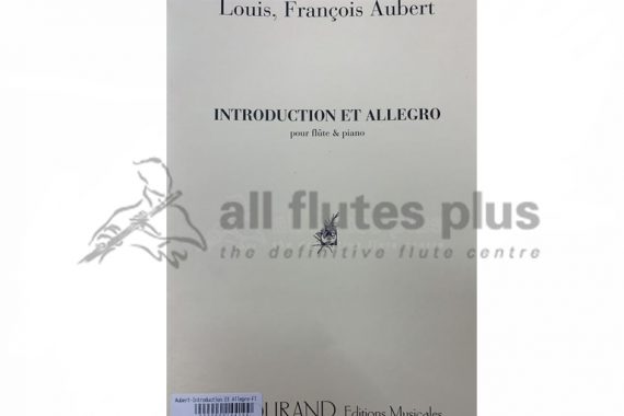 Aubert Introduction and Allegro-Flute and Piano-Durand