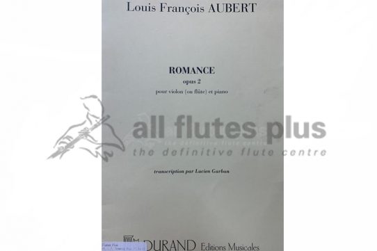Aubert Romance Opus 2-Flute and Piano-Durand