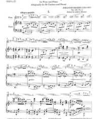 Brahms Sonata in E Flat Major-Flute and Piano-Theodore Presser