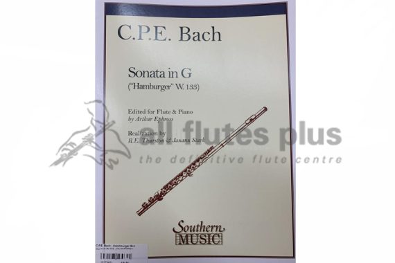 CPE Bach Hamburger Sonata in G Major W133 for Flute & Piano