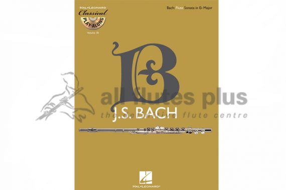 JS Bach Flute Sonata in E Flat Major BWV 1031 Classical Play-Along Volume 18-Hal Leonard