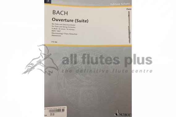 JS Bach Overture Suite in B Minor BWV1067-Flute and Piano-Schott