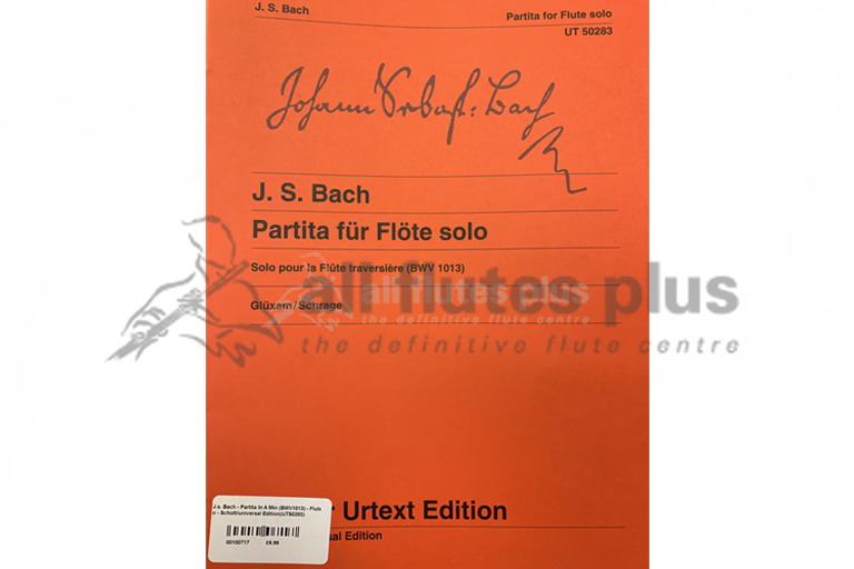 JS Bach Partita BWV1013 for Solo Flute-Wiener Urtext Edition