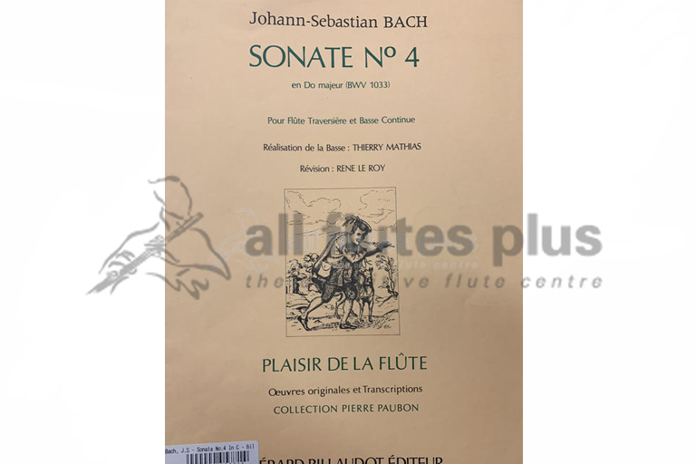 JS Bach Sonata No 4 BWV 1033-Flute & Basso Continuo