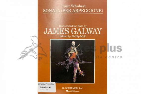 Schubert Sonata (Per Arpeggione)-Transcribed by Galway-Flute and Piano-Schirmer