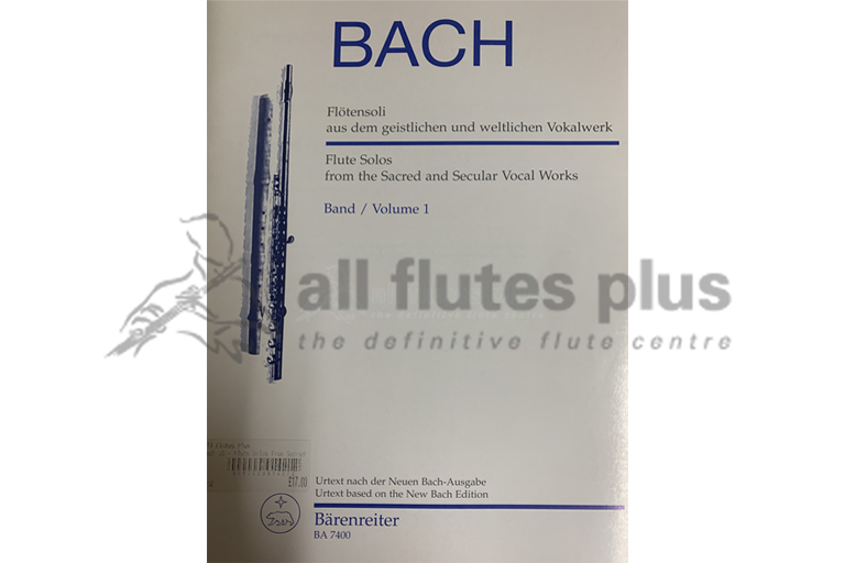 Bach Flute Solos from the Sacred and Secular Vocal Works