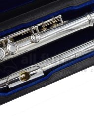 Nagahara Pre-Owned Handmade Silver Flute with 18K Gold Riser-3