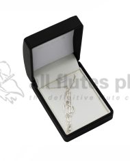 Treble Clef Silver Plated Pendant-Image 2