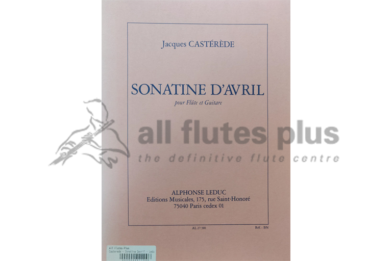 Casterede Sonatine D'Avril-Flute and Guitar