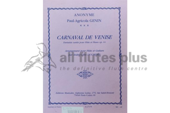 Genin Carnival of Venice for Flute and Guitar
