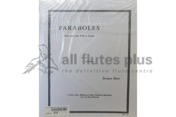 Ibert Paraboles for Flute and Guitar