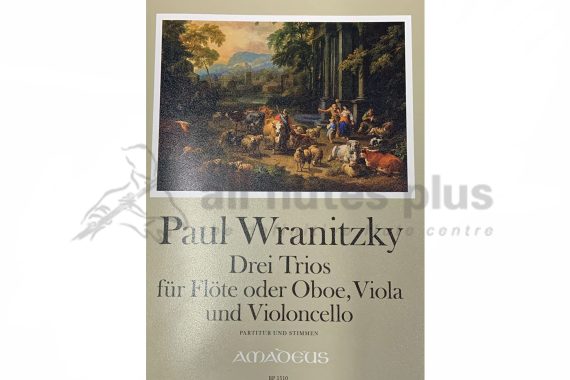 Wranitzky Three Trios for Flute or Oboe, Viola and Cello