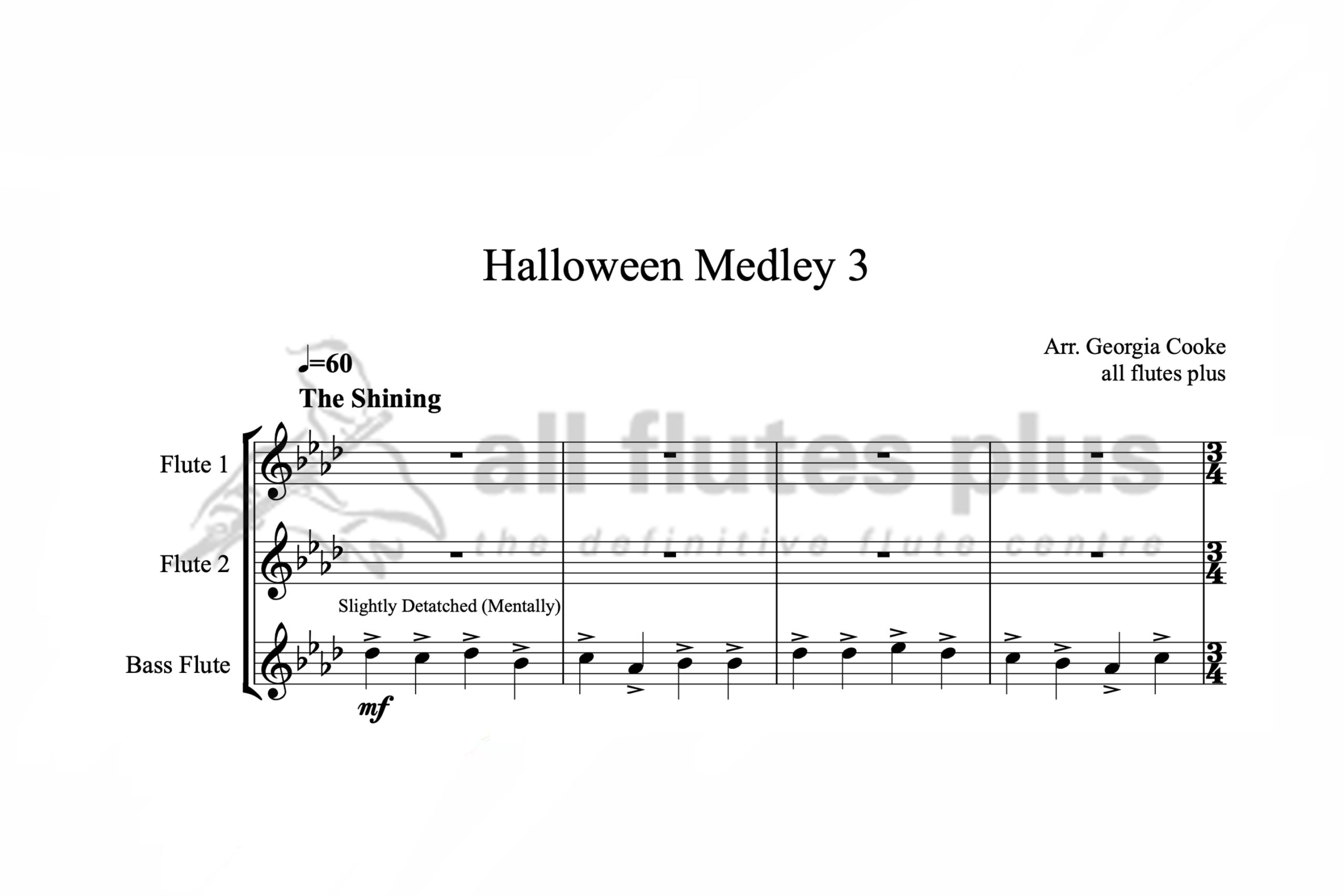 AFP Halloween Medley 3-Flute Trio-Digital Download