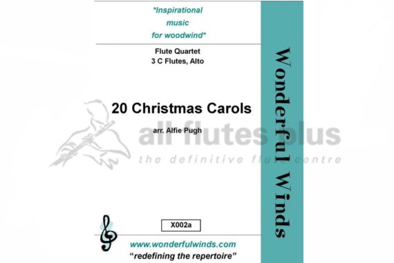 20 Christmas Carols for Mixed Flute Quartet