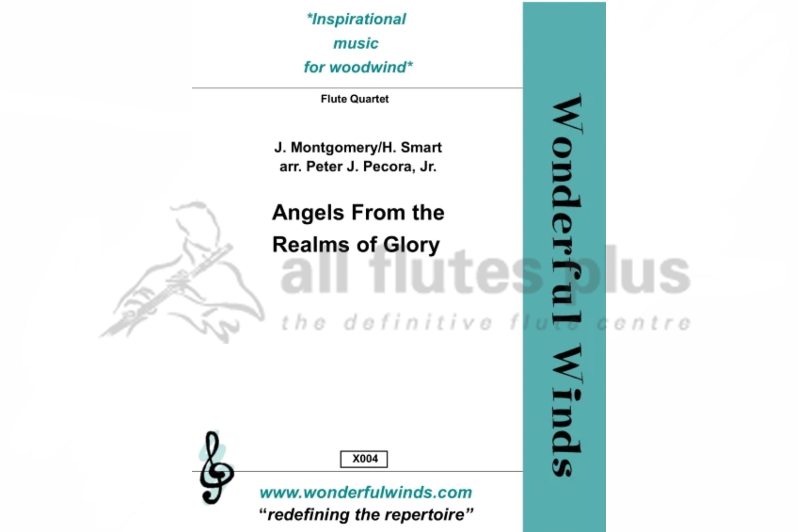 Angels from the Realms of Glory for Mixed Flute Quartet