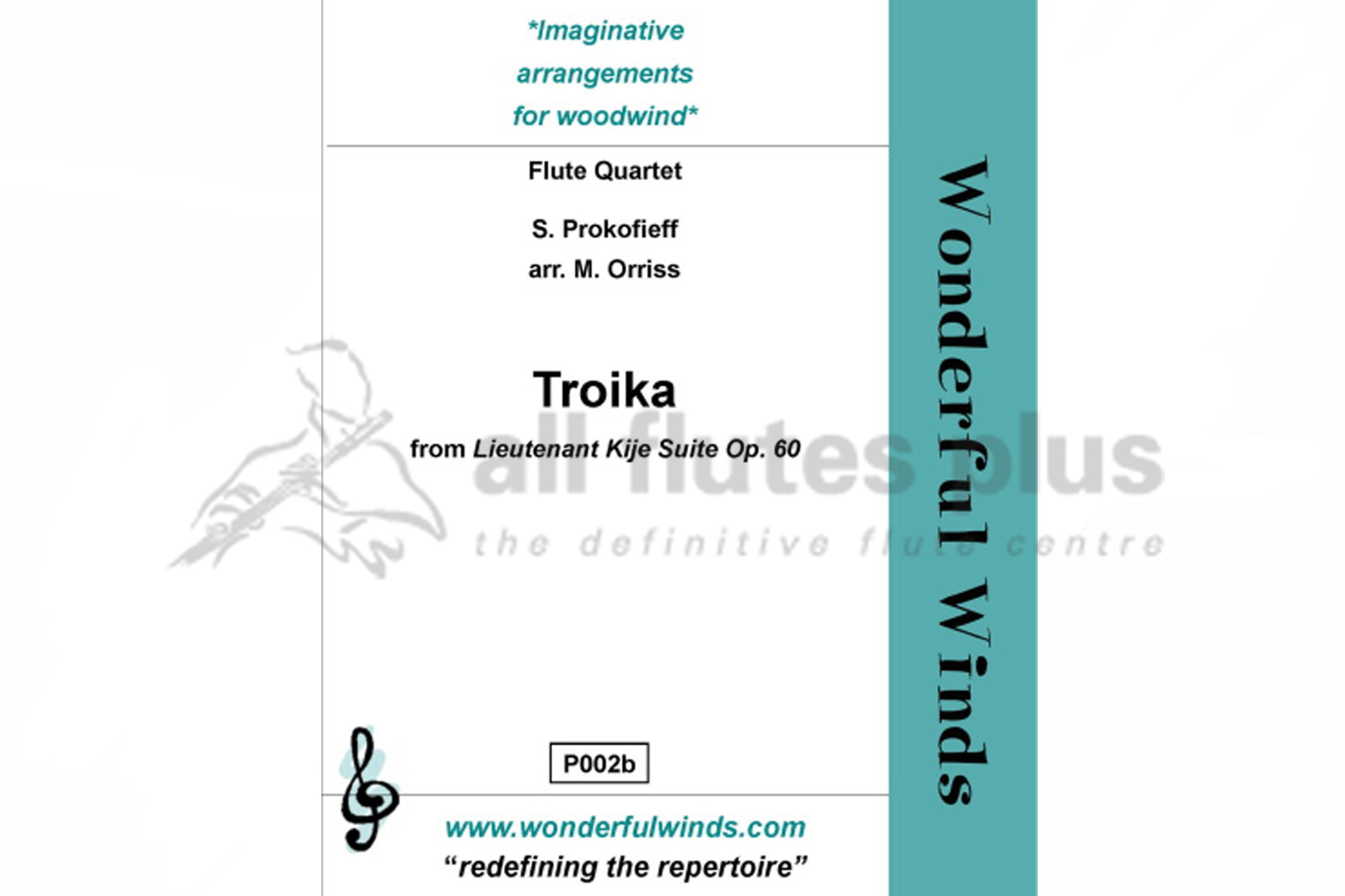 Prokofiev Troika for Flute Quartet