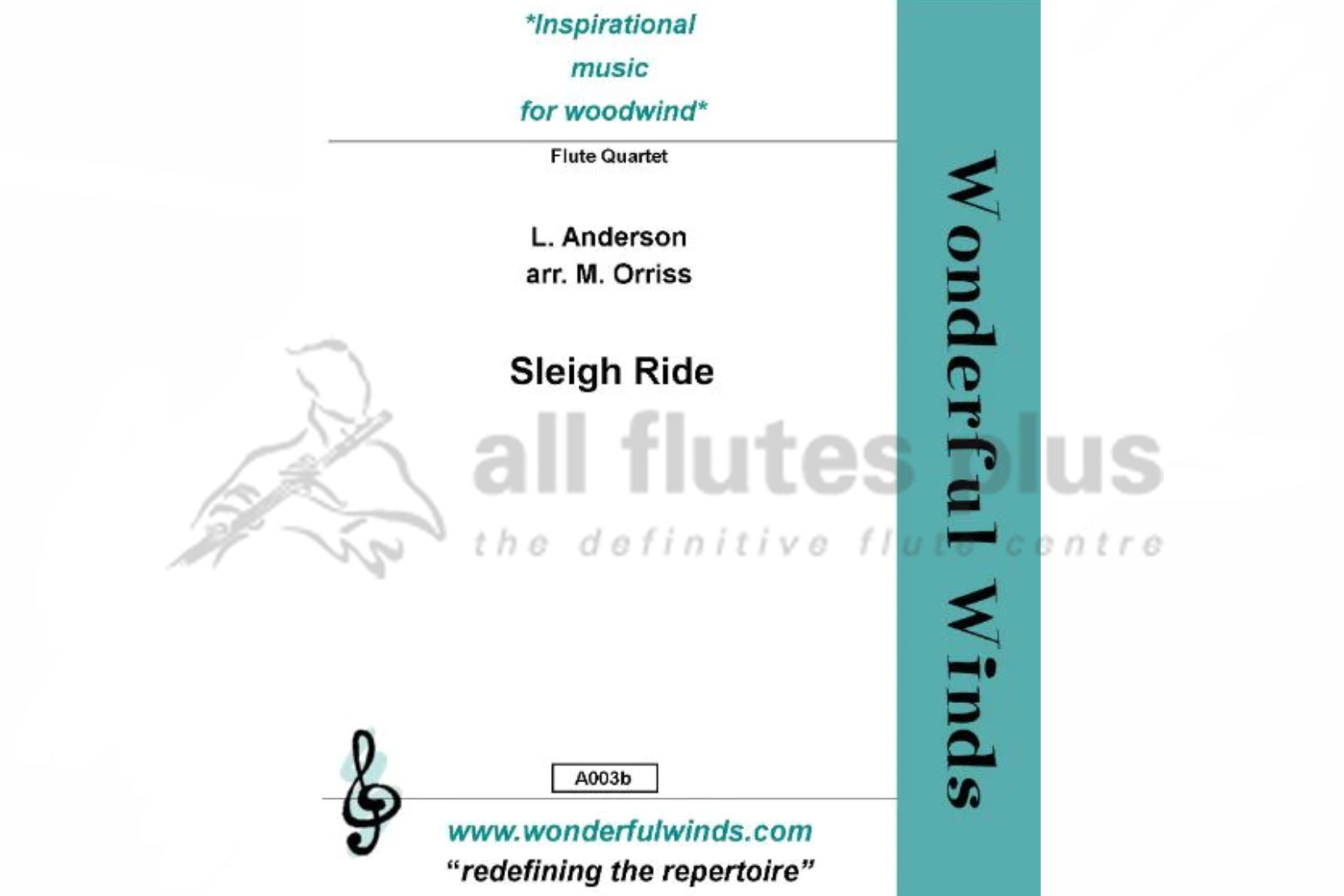 Sleigh Ride for Mixed Flute Quartet
